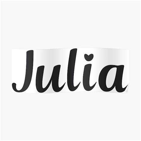 "Julia" Poster for Sale by 99Posters | Redbubble