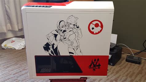 Evangelion - This custom Eva 02 PC case by Konkaze898 is...