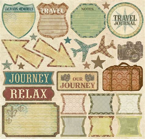 Travel Scrapbooking | Vintage scrapbook, Travel scrapbook, Travel stickers