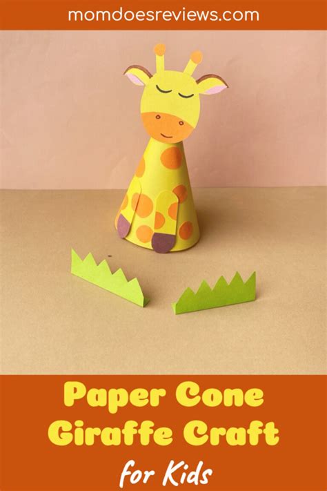 Adorable Paper Cone Giraffe Craft for Kids - Mom Does Reviews