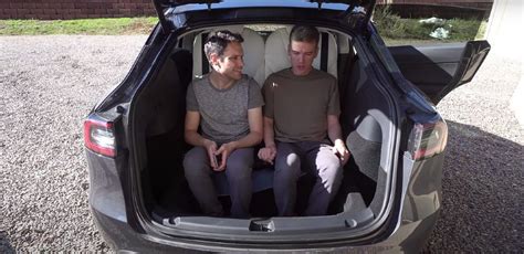 Tesla Model Y third row seat test explores options for a comfortable 7 ...