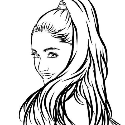 Ariana Grande Coloring Pages Printable for Free Download