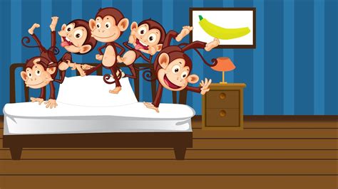 5 Little Monkeys Jumping On The Bed - YouTube