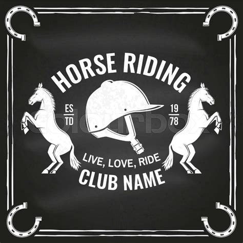 Horse Riding Sport Club Badges and Patches