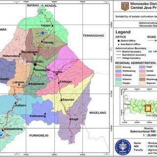 Wonosobo Administration Map | Download Scientific Diagram