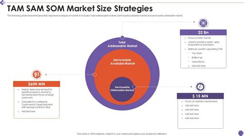 tam sam som market size strategies | Presentation Graphics ...