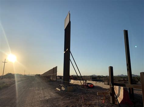 Border Wall construction near Lukeville, Arizona begins