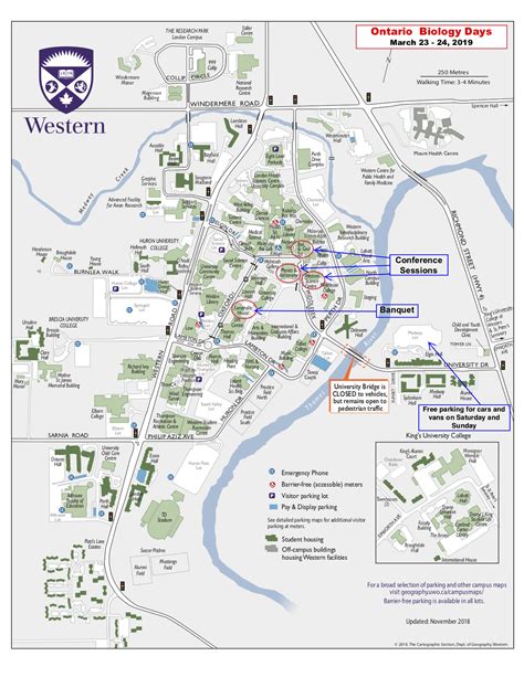 Map Of Uwo Campus - Dakota Map