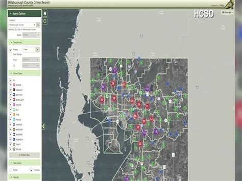 Interactive Map Reveals the Crime Clusters in Hillsborough County - abcactionnews.com WFTS-TV