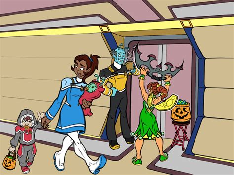 ArtStation - Star Trek hallway Halloween