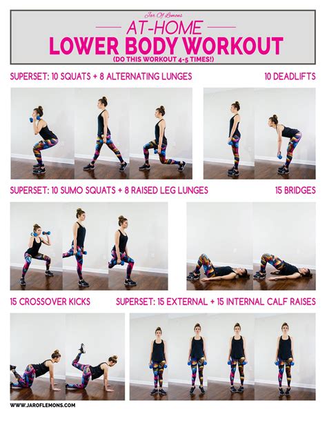 At-Home Lower Body Workout - Jar Of Lemons