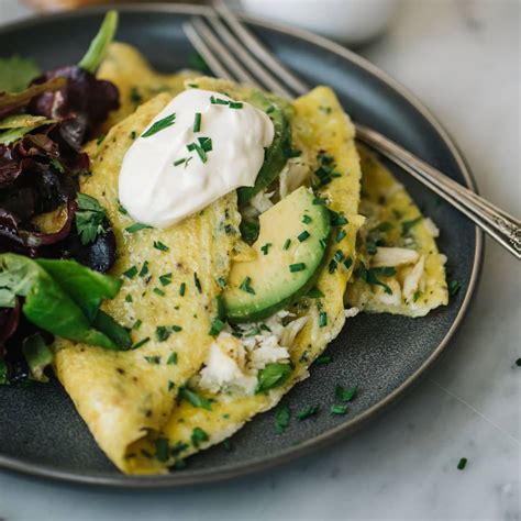 Crab Omelet with Avocado and Herbs | Recipe Cart