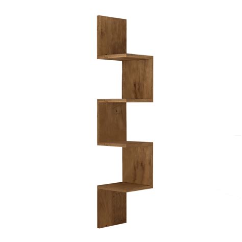 Yurupa 4 Tier Corner Zigzag Floating Wall Shelves | Shop Today. Get it ...