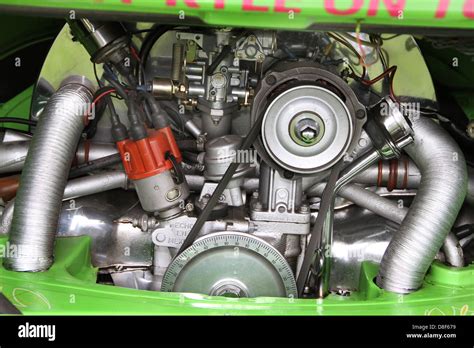 VW Camper engine bay Stock Photo - Alamy