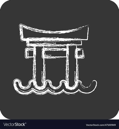 Icon torii gate suitable for japanese symbol Vector Image