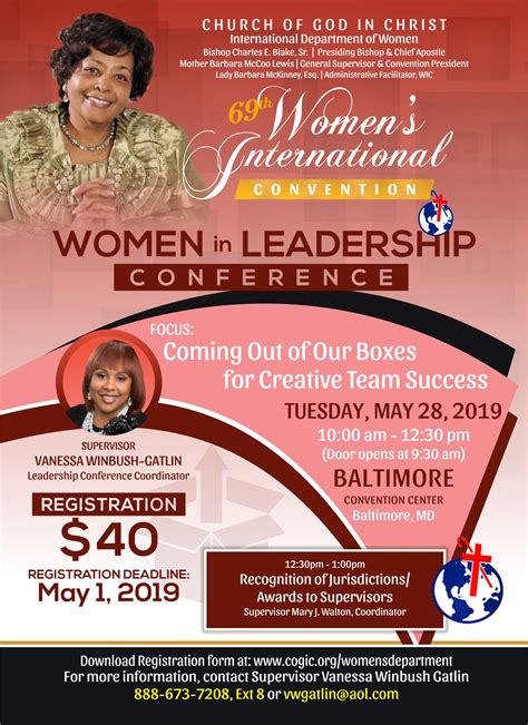 Women In Leadership Conference – International COGIC Women's Department