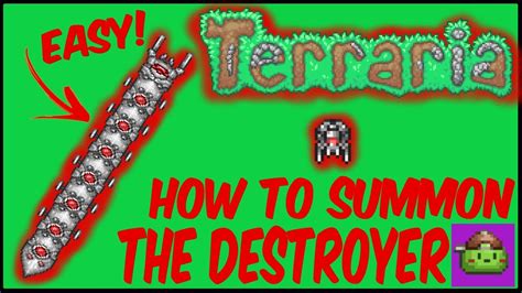 How To Summon The Destroyer In Terraria | Terraria 1.4.4.9 - YouTube