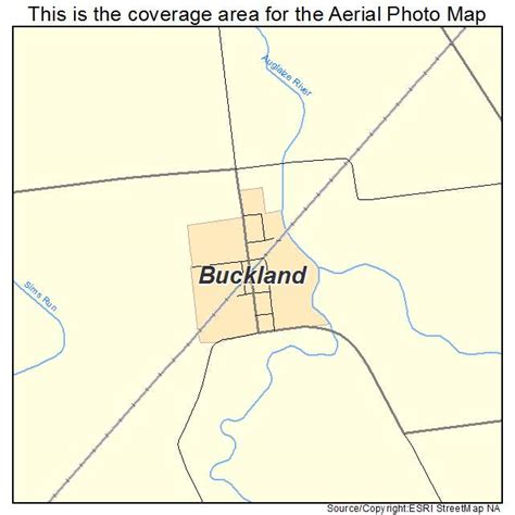 Aerial Photography Map of Buckland, OH Ohio