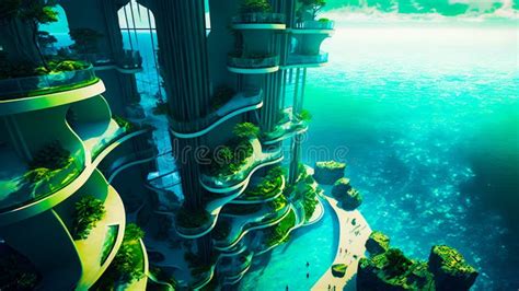 Futuristic Underwater City Stock Illustrations – 202 Futuristic Underwater City Stock ...