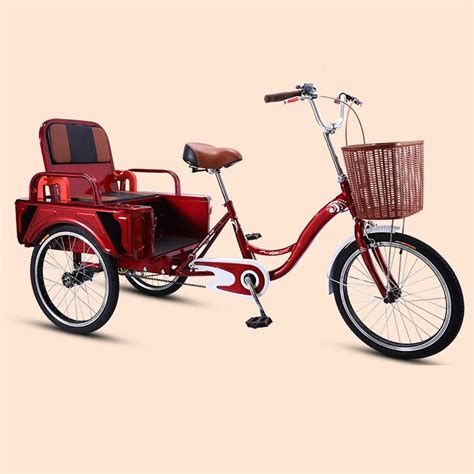 TXTC 2 In 1 Tricycle,three Wheel Bikes With Folding Seat And Large Capacity Basket,Passenger And ...