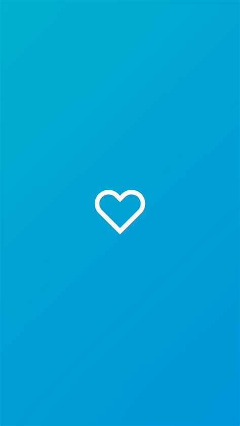 Heart Aesthetic Wallpaper Blue