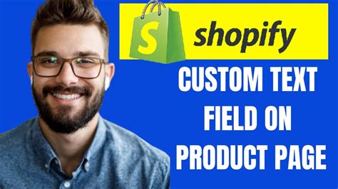 HOW TO CUSTOM TEXT FIELD ON SHOPIFY PRODUCT PAGE - YouTube