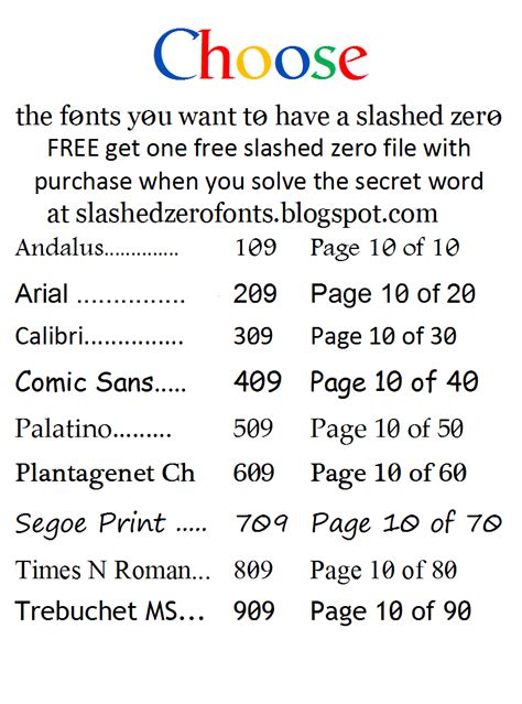 Add a slash to your zeros at slashedzerofonts.blogspot.com