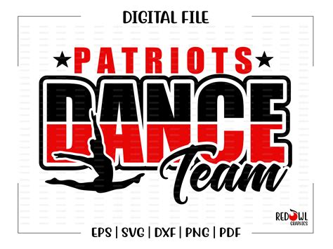 Dance Svg Patriot Patriots Dance Team Htv Svg Dxf Eps | Etsy