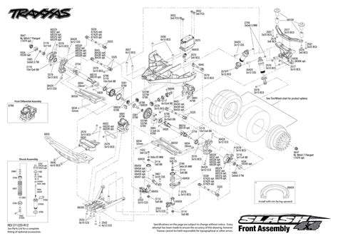 Traxxas Slash 4x4 VXL Parts Exploded View (68068-4) — Adventure Hobbies & Toys