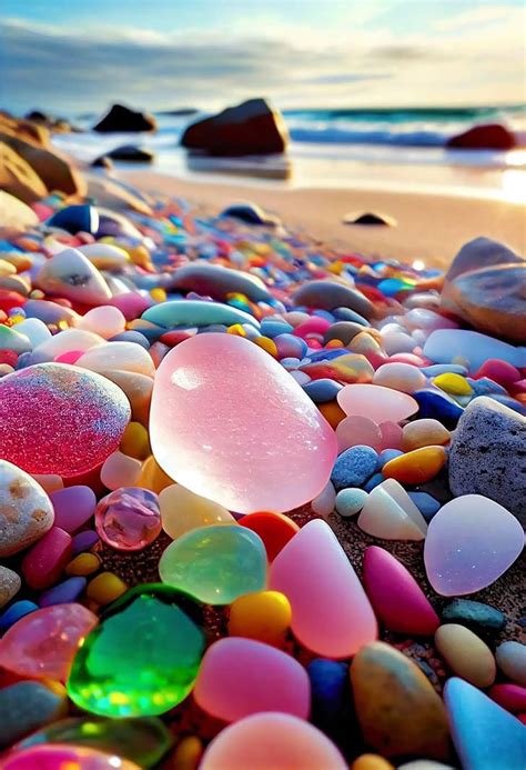 Colorful Stones In Seashore Hd Nature Wallpapers Hd W - vrogue.co