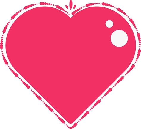 Premium Vector | Red Love Heart Shape Graphic Icon Vector Element Symbol Sticker Art ...