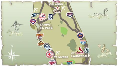 Florida Grapefruit League Map | Spring Training Baseball