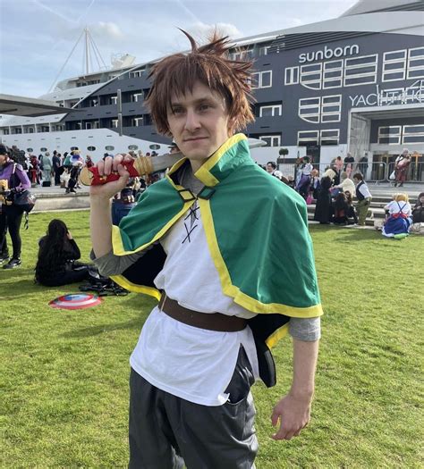 My Kazuma Cosplay at MCM Comicon, my wig ended up a little windswept 😅 : r/Konosuba