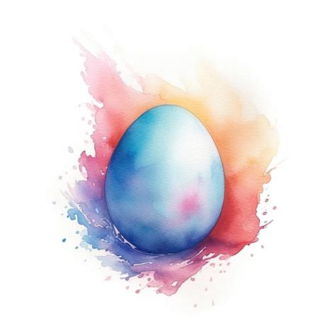 Premium AI Image | Watercolor painting of egg