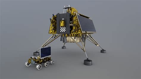 Vikram Lander Chandrayan 3 & Pragyan Moon Rover - Buy Royalty Free 3D ...