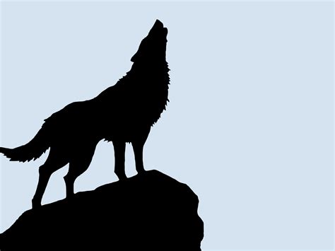 wolf vectorized silhouette art high resolution HD Wallpaper - Art ... Wolf Silhouette ...