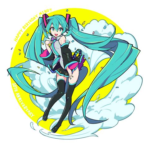 hatsune miku (vocaloid) drawn by iwato1712 | Danbooru