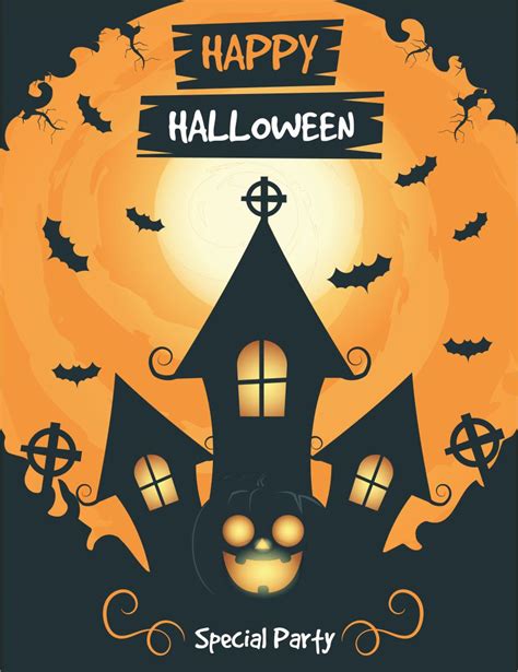 Halloween Party Flyers - 15 Free PDF Printables | Printablee