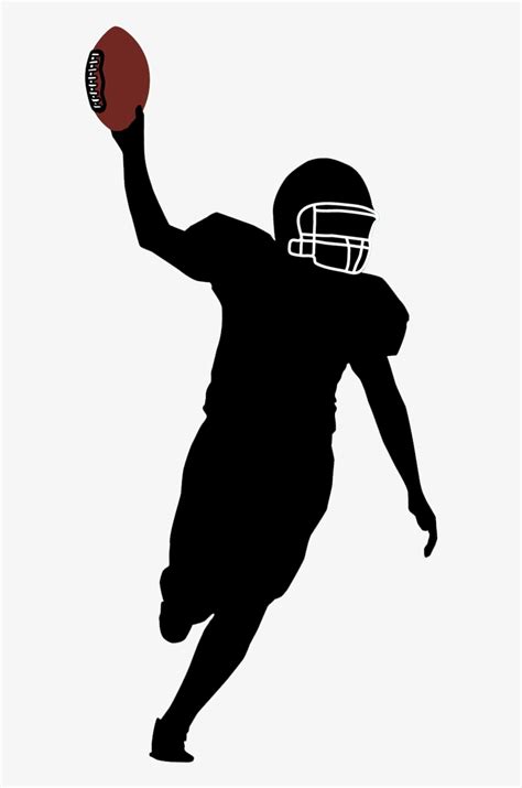 Football Transparent Silhouette - American Football Player Silhouette ...