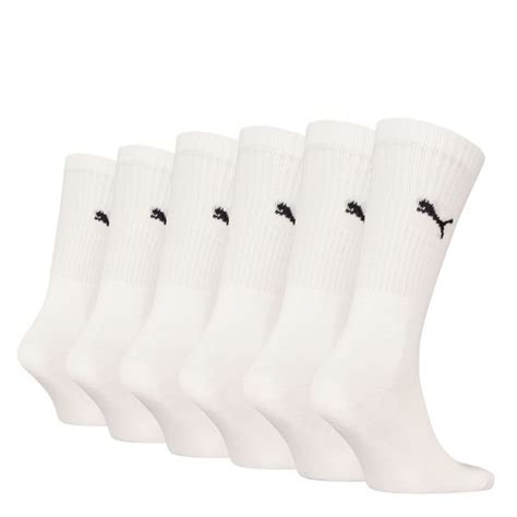 PUMA Socks Crew 6-Pack - White/Black