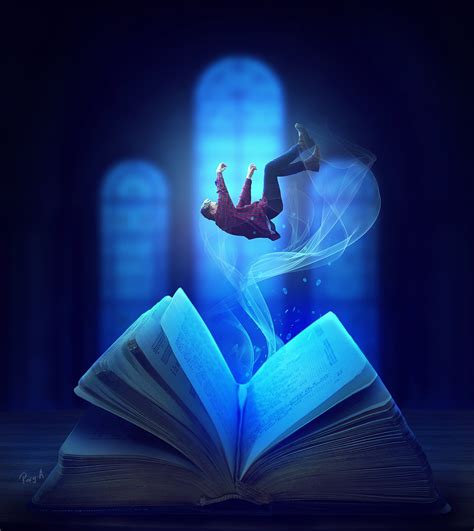 Fantasy Story Book Levitation Photo Manipulation Photoshop Tutorial - rafy A