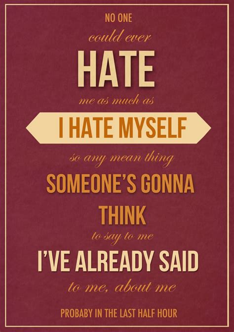 Hate Myself Quotes. QuotesGram