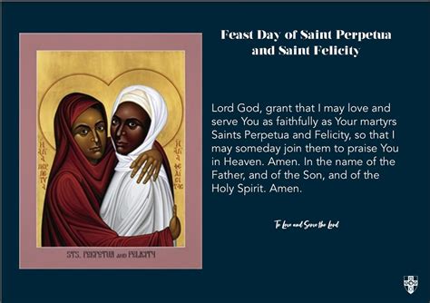 St Perpetua and St Felicity – Pray for us. | St Edmund's Catholic Academy