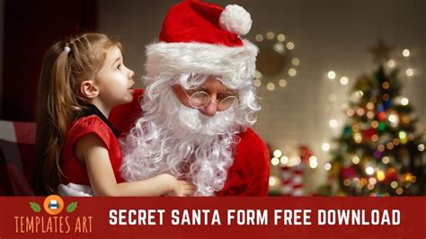 11+ Secret Santa Form FREE Download [Word, PDF] – Templates Art