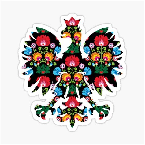 "Polish Eagle Folk Art / Wycinanki / Folk Art Flowers / Folklore ...