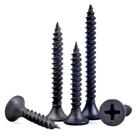 25mm Black Phosphated Self Tapping Drywall Screws Fine Thread With ...