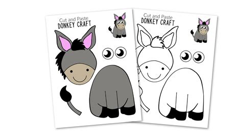 Printable Donkey Craft - Printable Word Searches