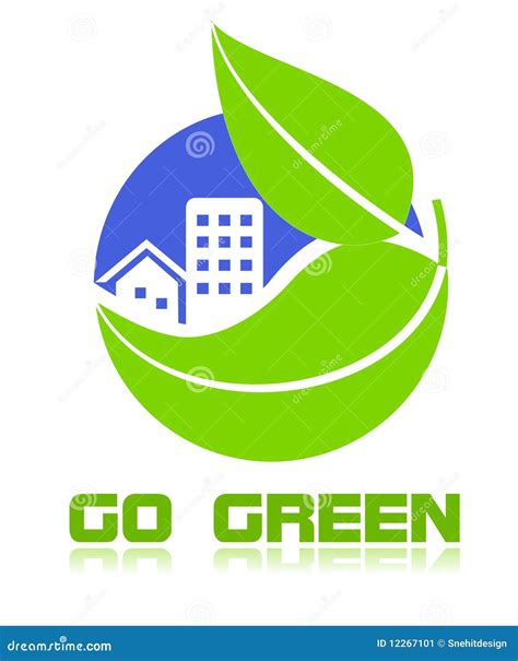 Go Green Icon Stock Image - Image: 12267101