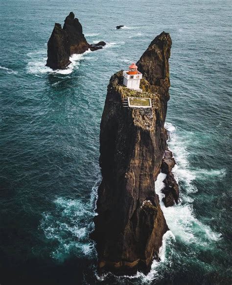 One of the loneliest places on Earth located off the coast of Westman Islands | Lighthouse ...