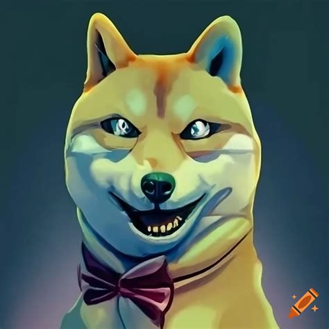 Scary doge meme on Craiyon